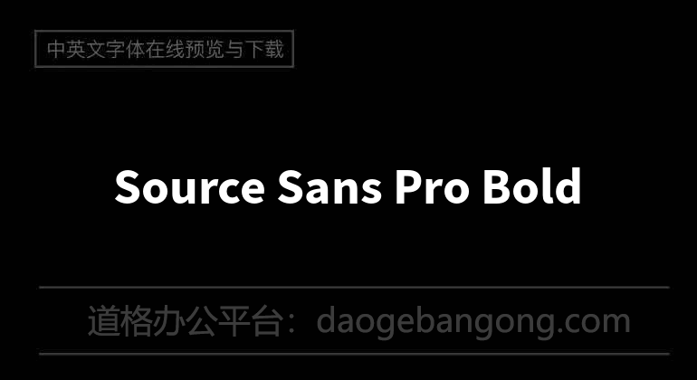 Source Sans Pro Bold