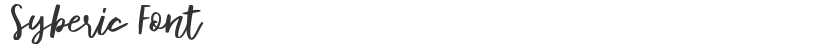 Syberic Font