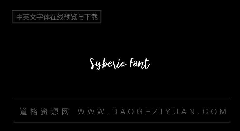 Syberic Font
