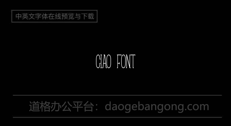 Ciao Font