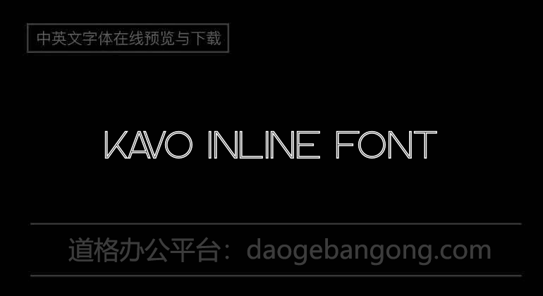 Kavo Inline Font