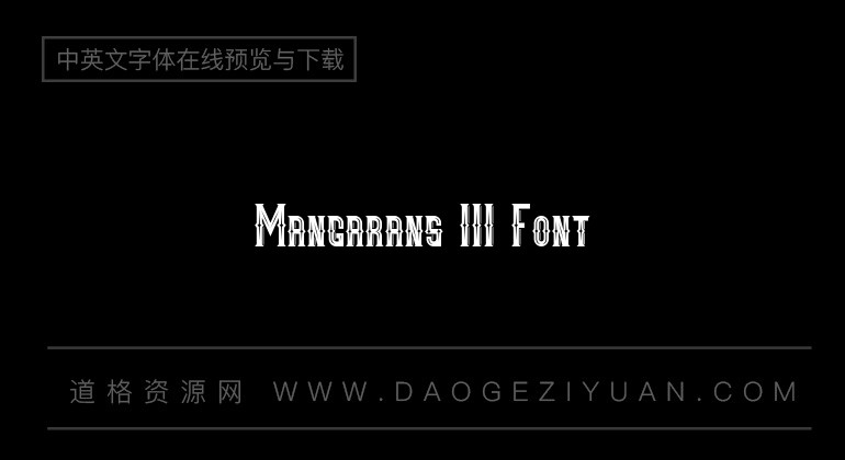 Mangarans III Font