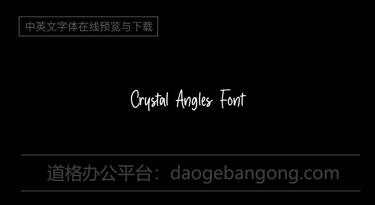 Crystal Angles Font