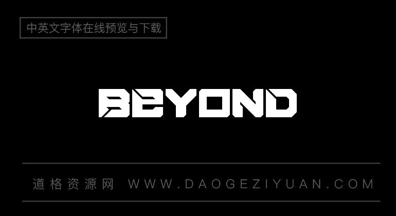 beyond-英文字体免费字体下载大全-道格资源