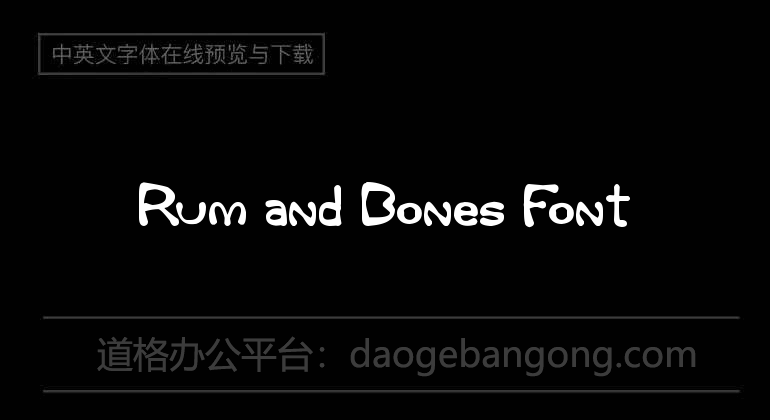 Rum and Bones Font