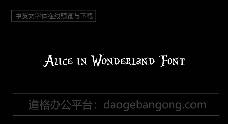 Alice in Wonderland Font