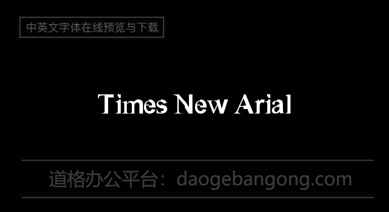 Times New Arial