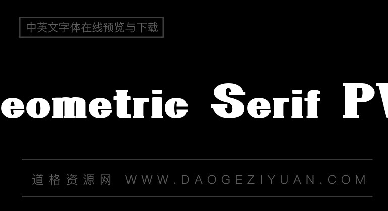 Geometric Serif PW
