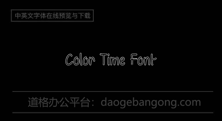 Color Time Font