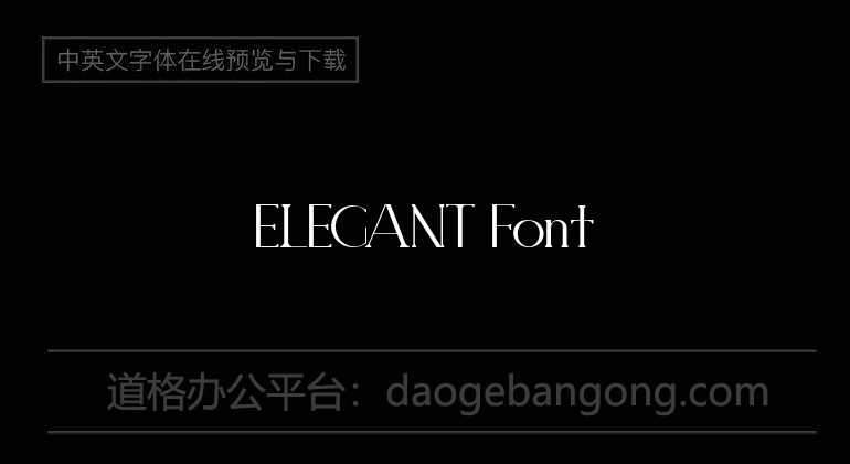ELEGANT Font