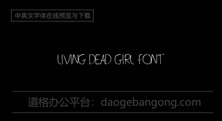 Living Dead Girl Font
