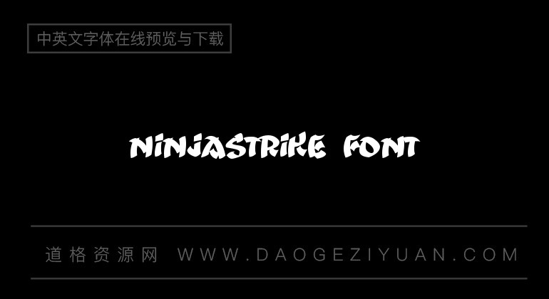 Ninjastrike Font