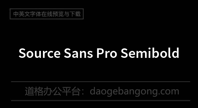 Source Sans Pro Semibold