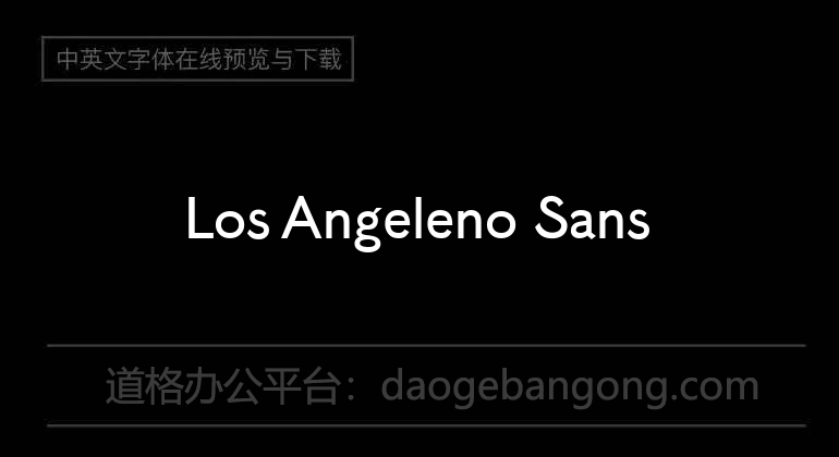 Los Angeleno Sans