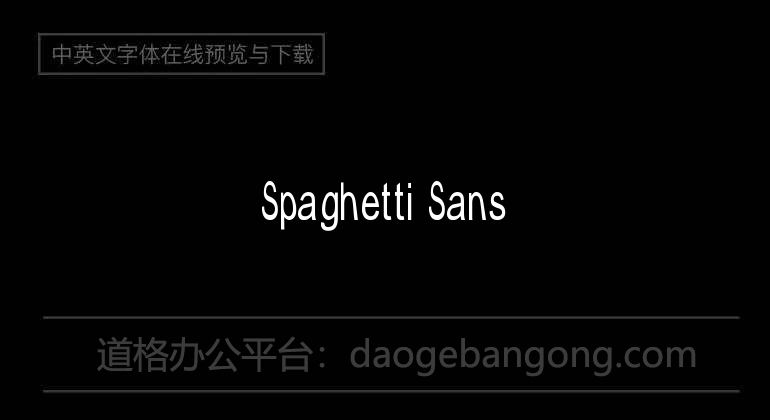 Spaghetti Sans