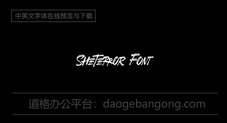 SheTerror Font