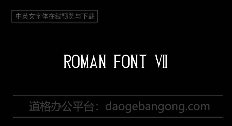 Roman Font 7