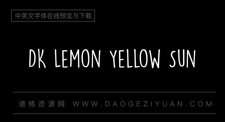 DK Lemon Yellow Sun
