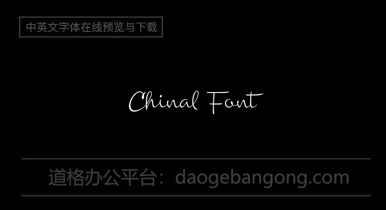 Chinal Font