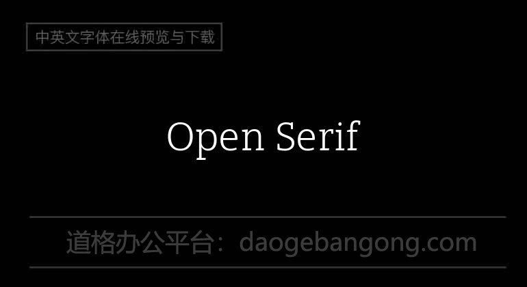 Open Serif