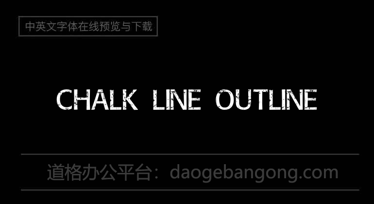 Chalk Line Outline