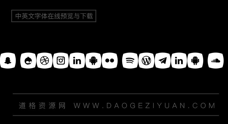 Icons Social Media 5 Font