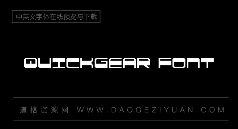 QuickGear Font