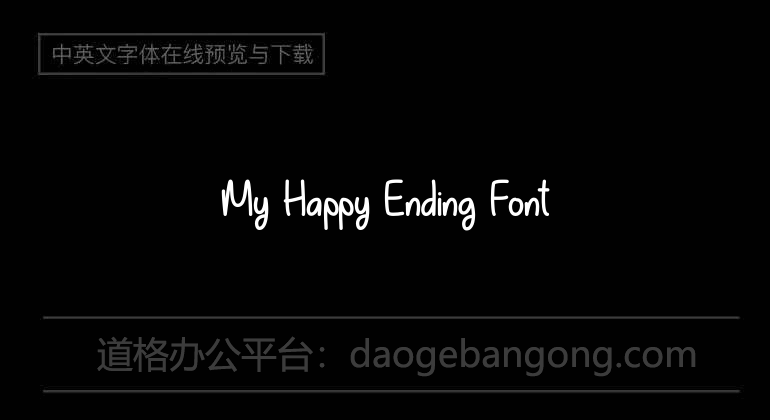 My Happy Ending Font