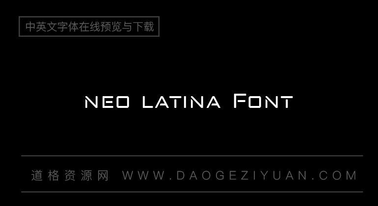 neo latina Font