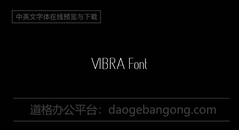 VIBRA Font