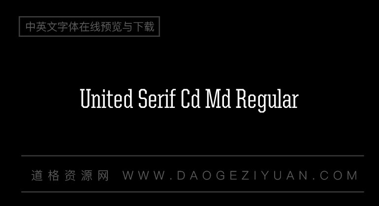 United Serif Cd Md Regular