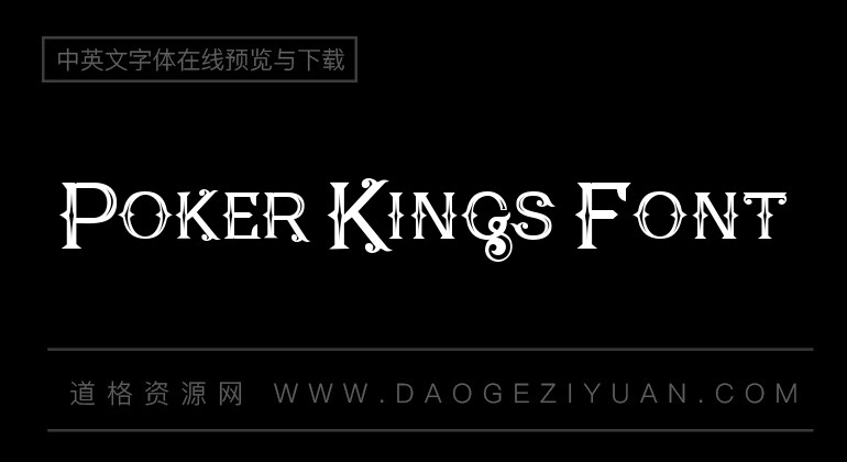 Poker Kings Font