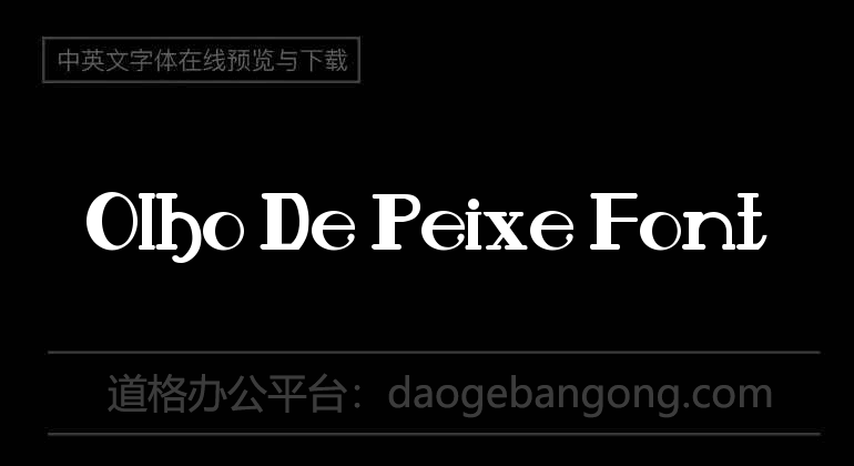 Olho De Peixe Font