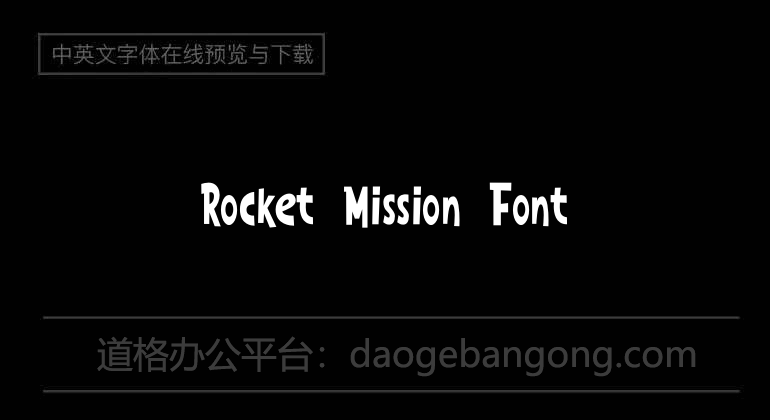 Rocket Mission Font