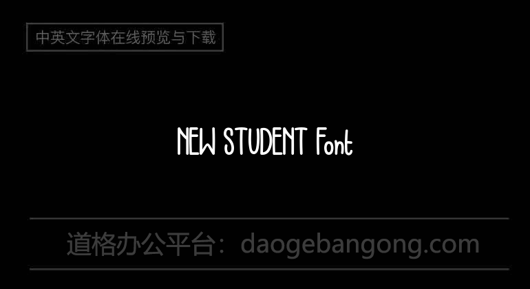 NEW STUDENT Font