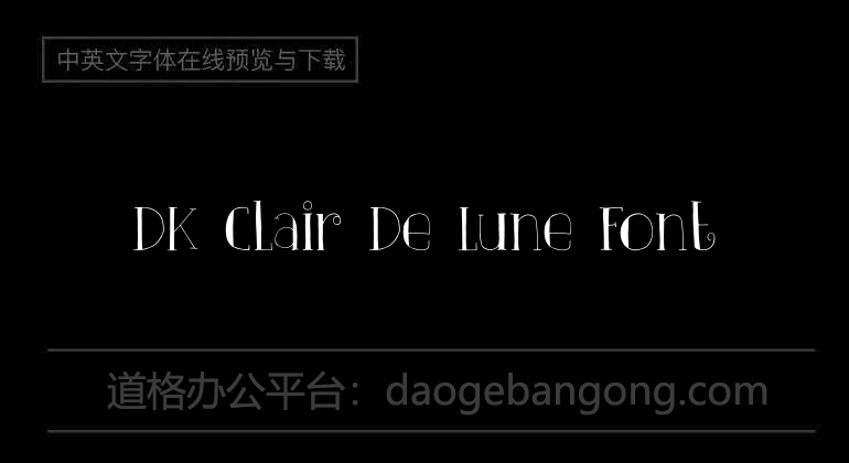 DK Clair De Lune Font