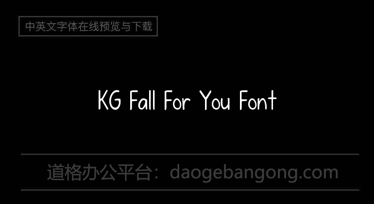 KG Fall For You Font