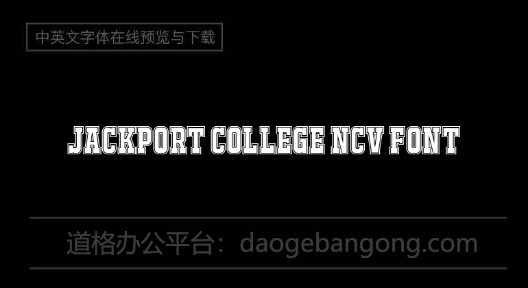 JACKPORT COLLEGE NCV Font