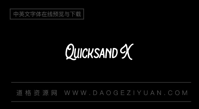 Quicksand X