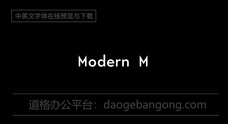 Modern M