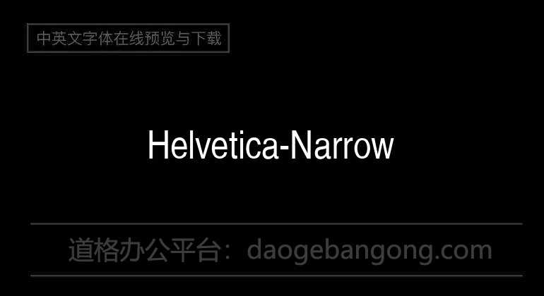 Helvetica-Narrow