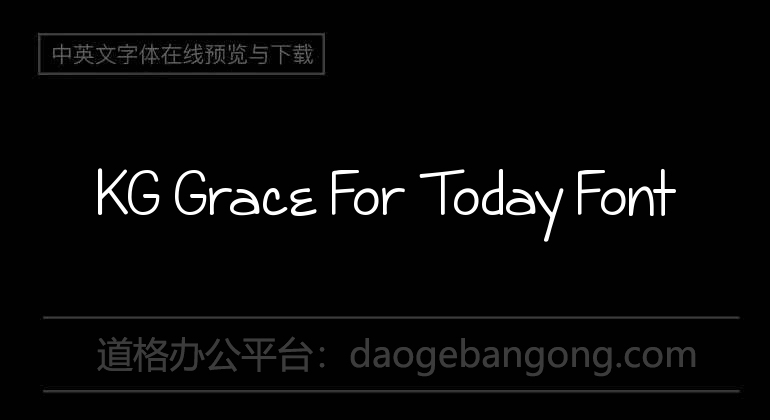 KG Grace For Today Font