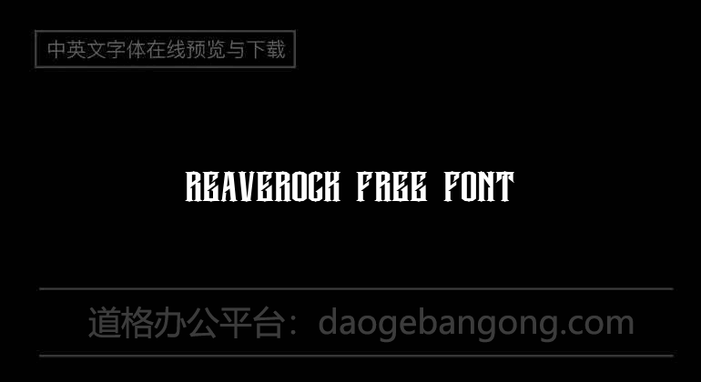 Reaverock (Free) Font
