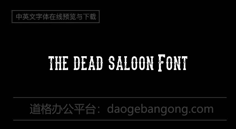 the dead saloon Font