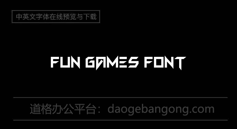 FUN GAMES Font