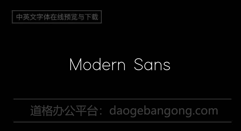 Modern Sans