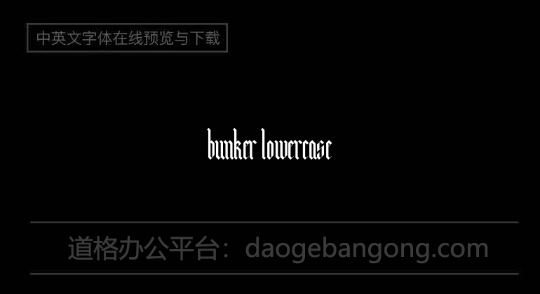 Bunker Lowercase