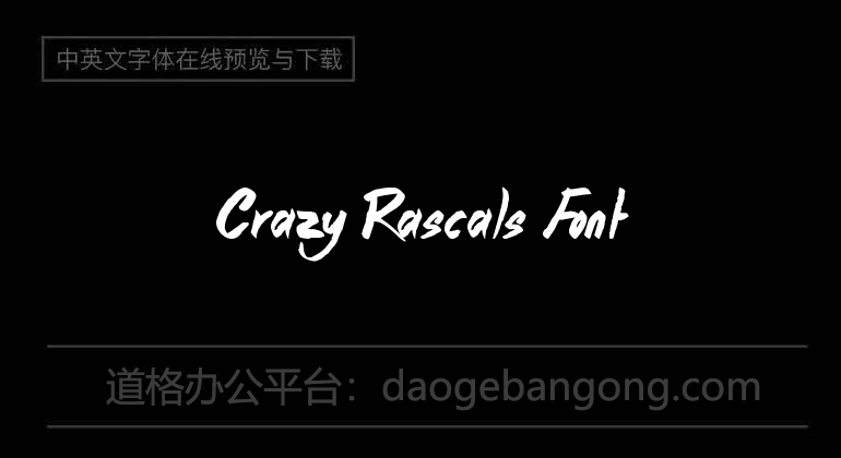 Crazy Rascals Font