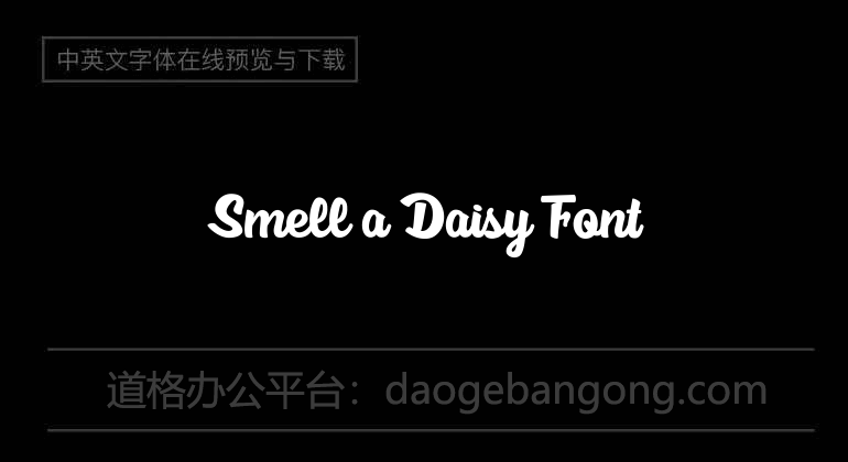 Smell a Daisy Font