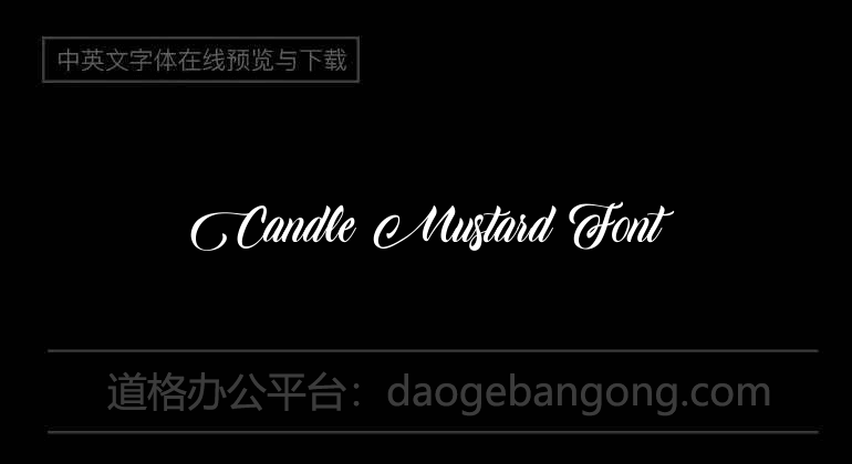 Candle Mustard Font